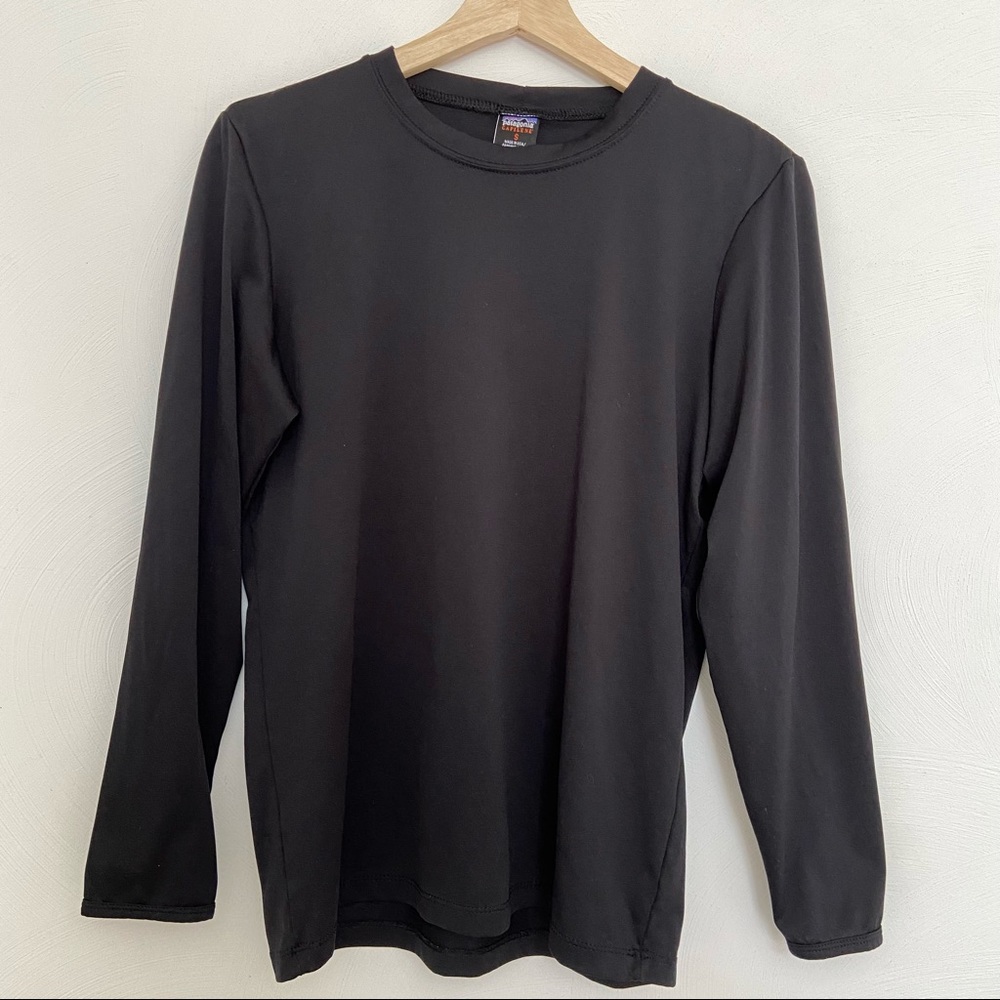 Patagonia Capilene Black Long-Sleeved Size S